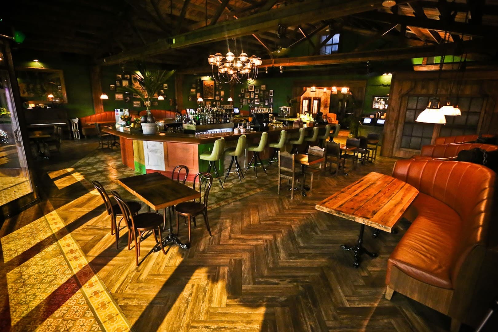 Interior view of Ball & Chain restaurant in Miami