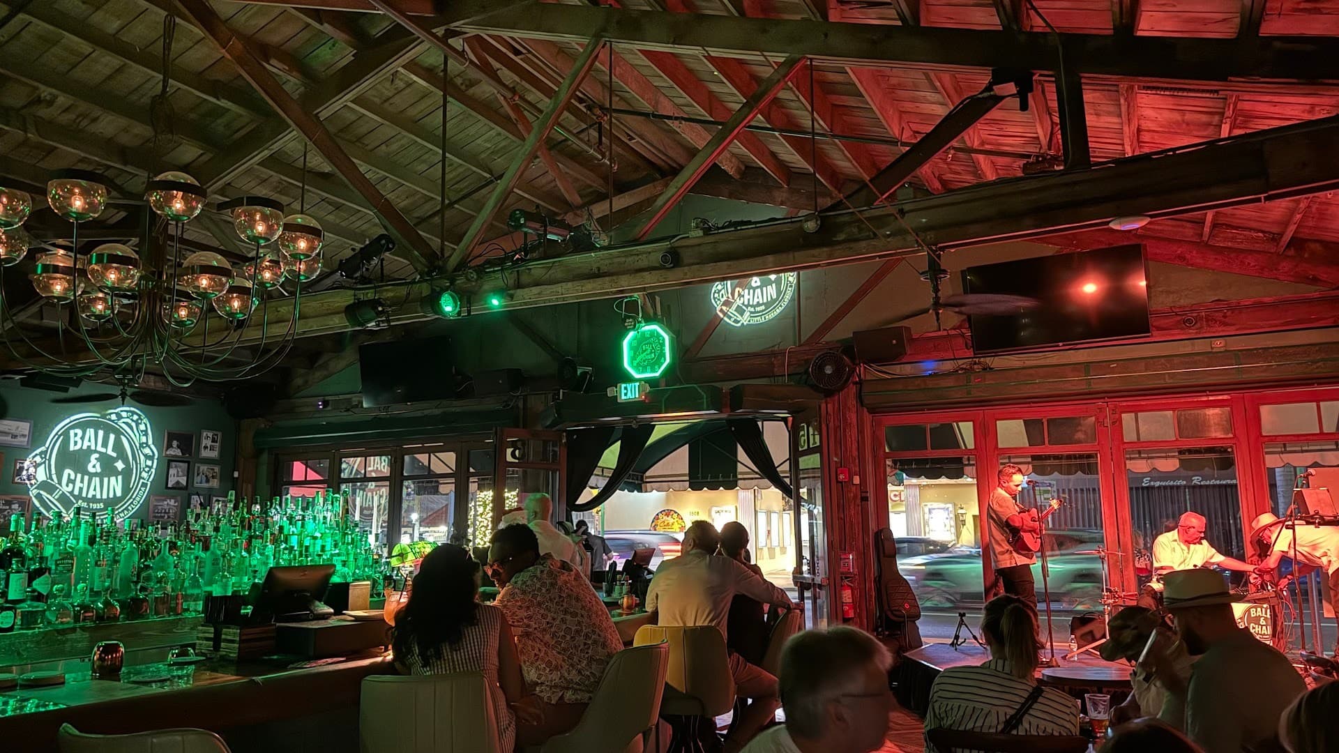 Interior view of Ball & Chain restaurant in Miami