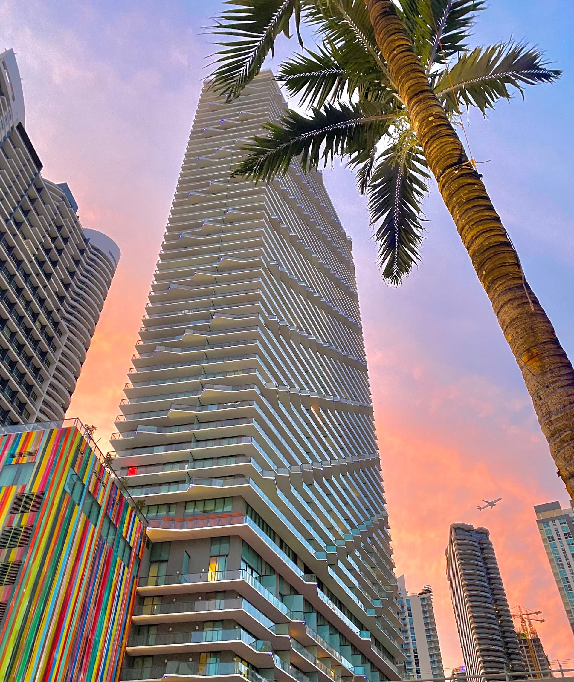Barsecco exterior at sunset in Miami