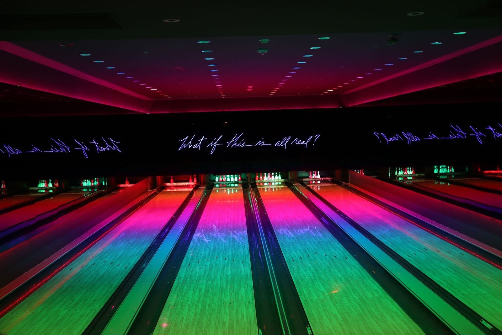 Colorful ambiance at Basement Bowl & Skate in Miami Beach