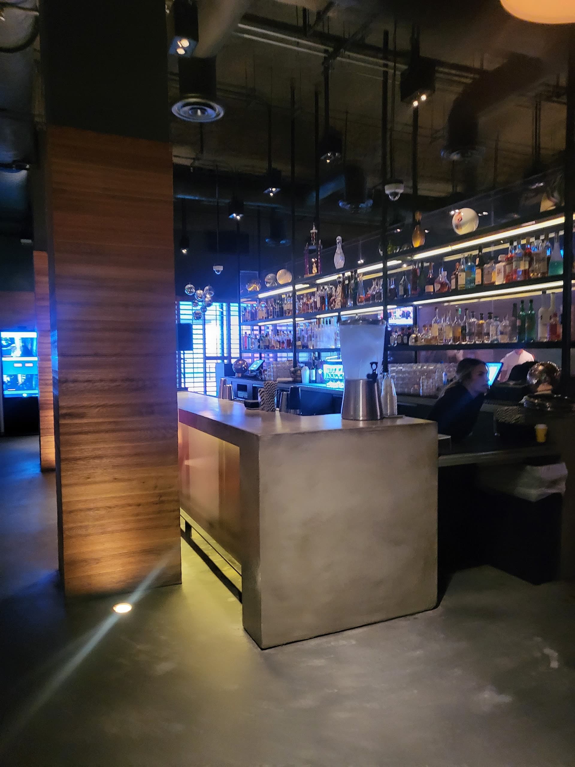 Bar interior at Basement Bowl & Skate, Miami Beach