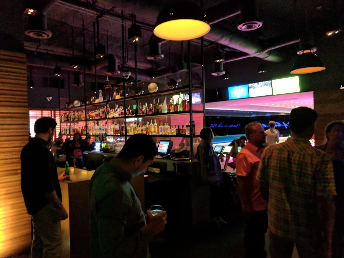 Bar scene at Basement Bowl & Skate in Miami Beach