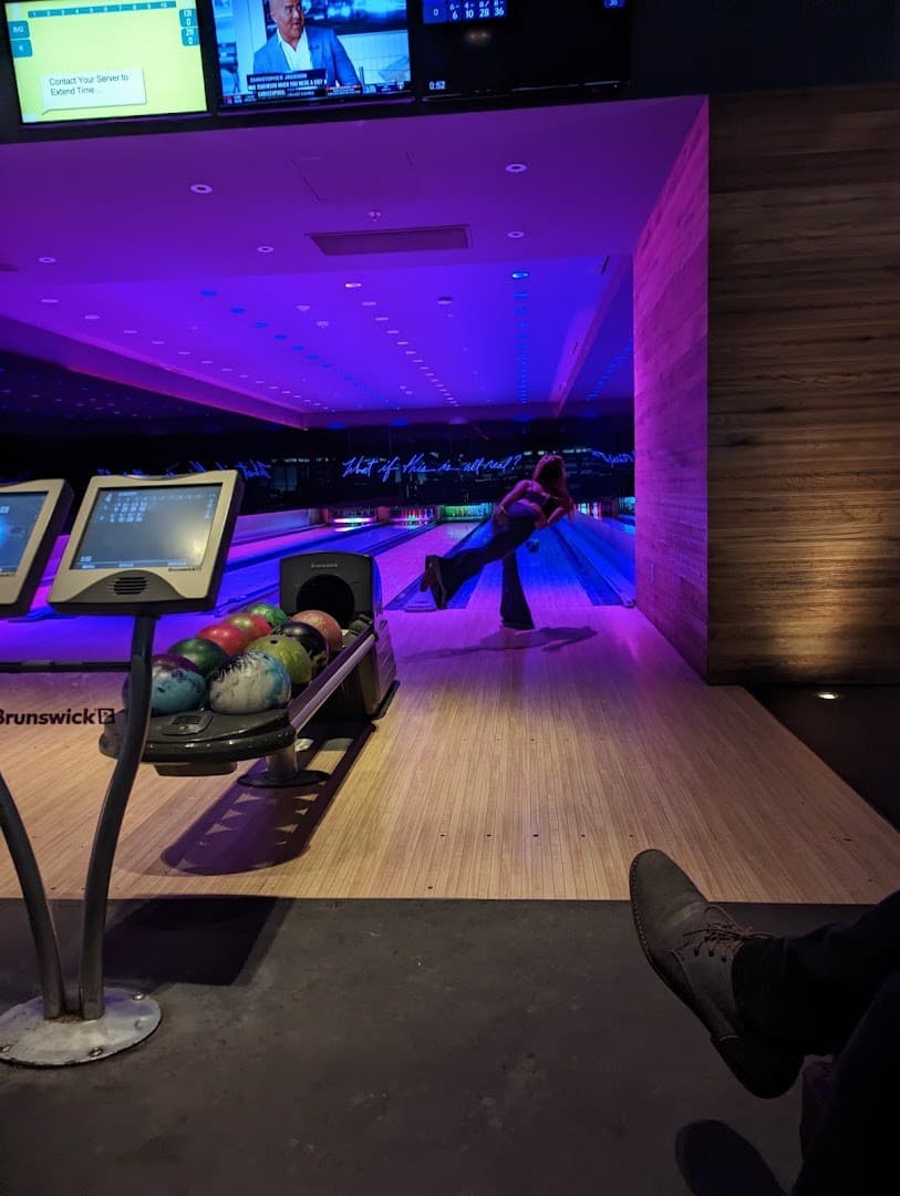 Bowling alley at Basement Bowl & Skate in Miami Beach