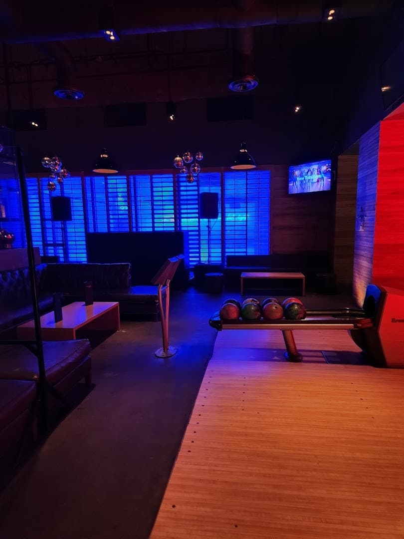 Interior view of Basement Bowl & Skate in Miami Beach