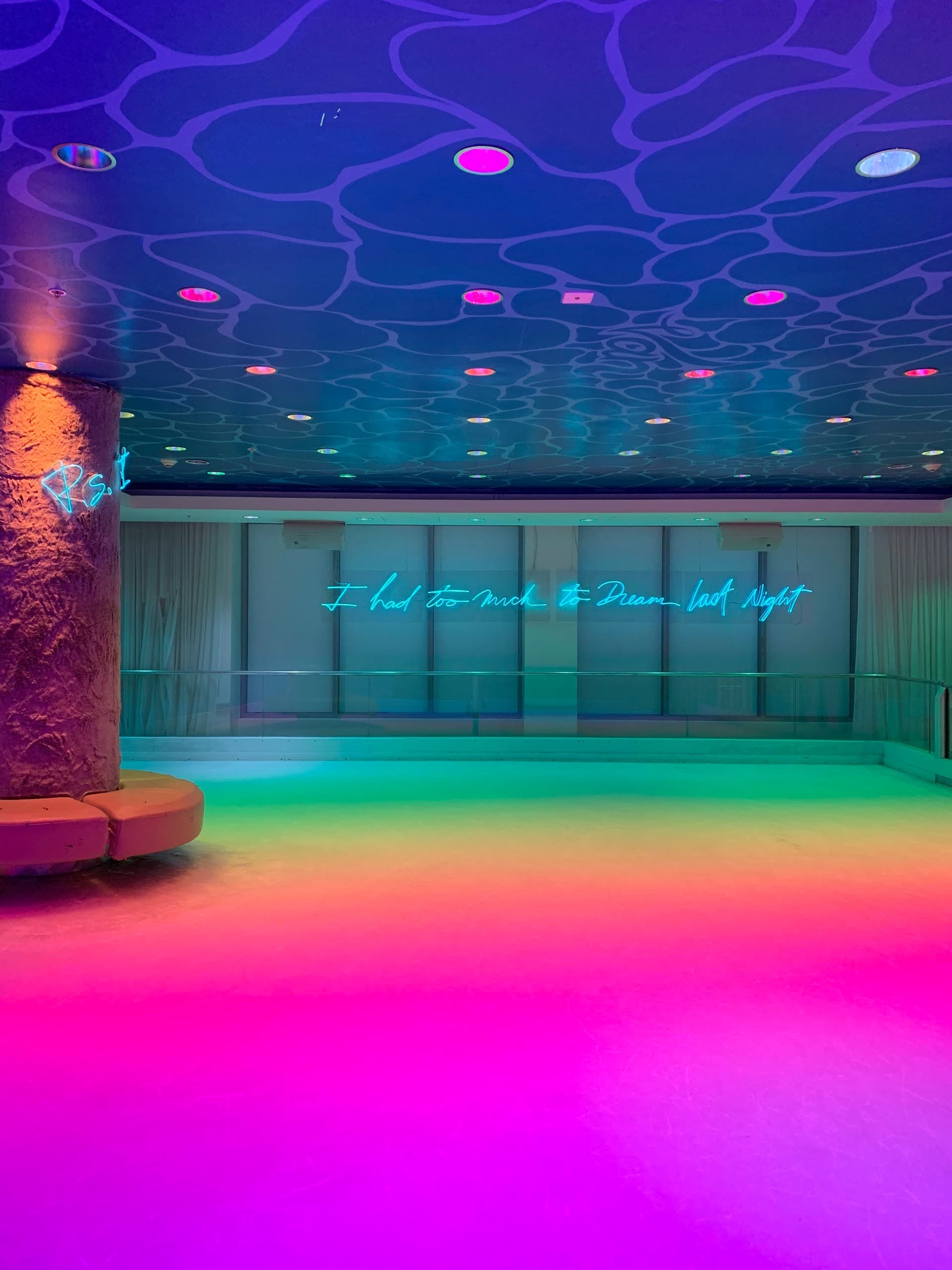 Interior of Basement Bowl & Skate in Miami Beach