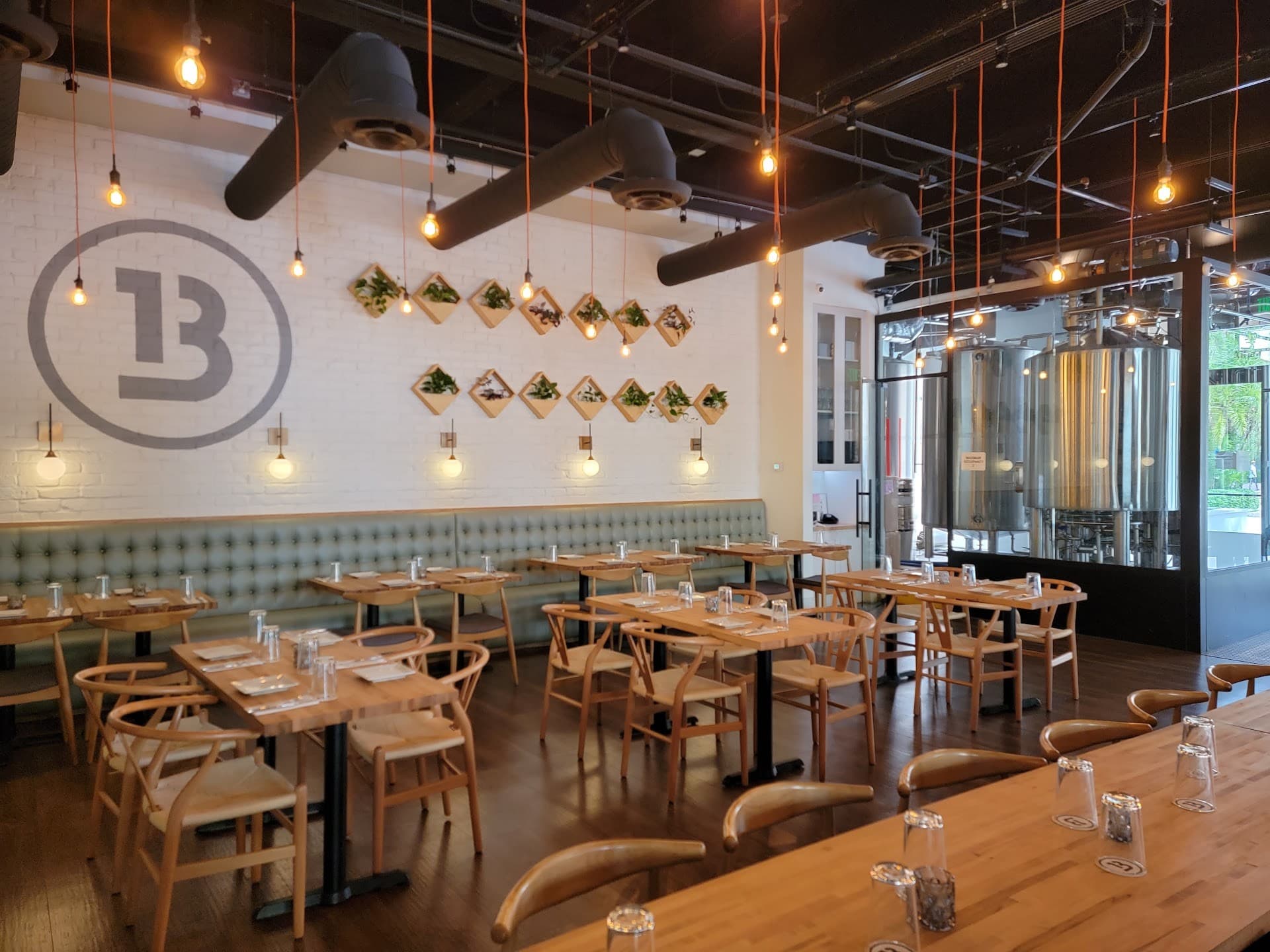 Bay 13 Brewery and Kitchen interior in Coral Gables