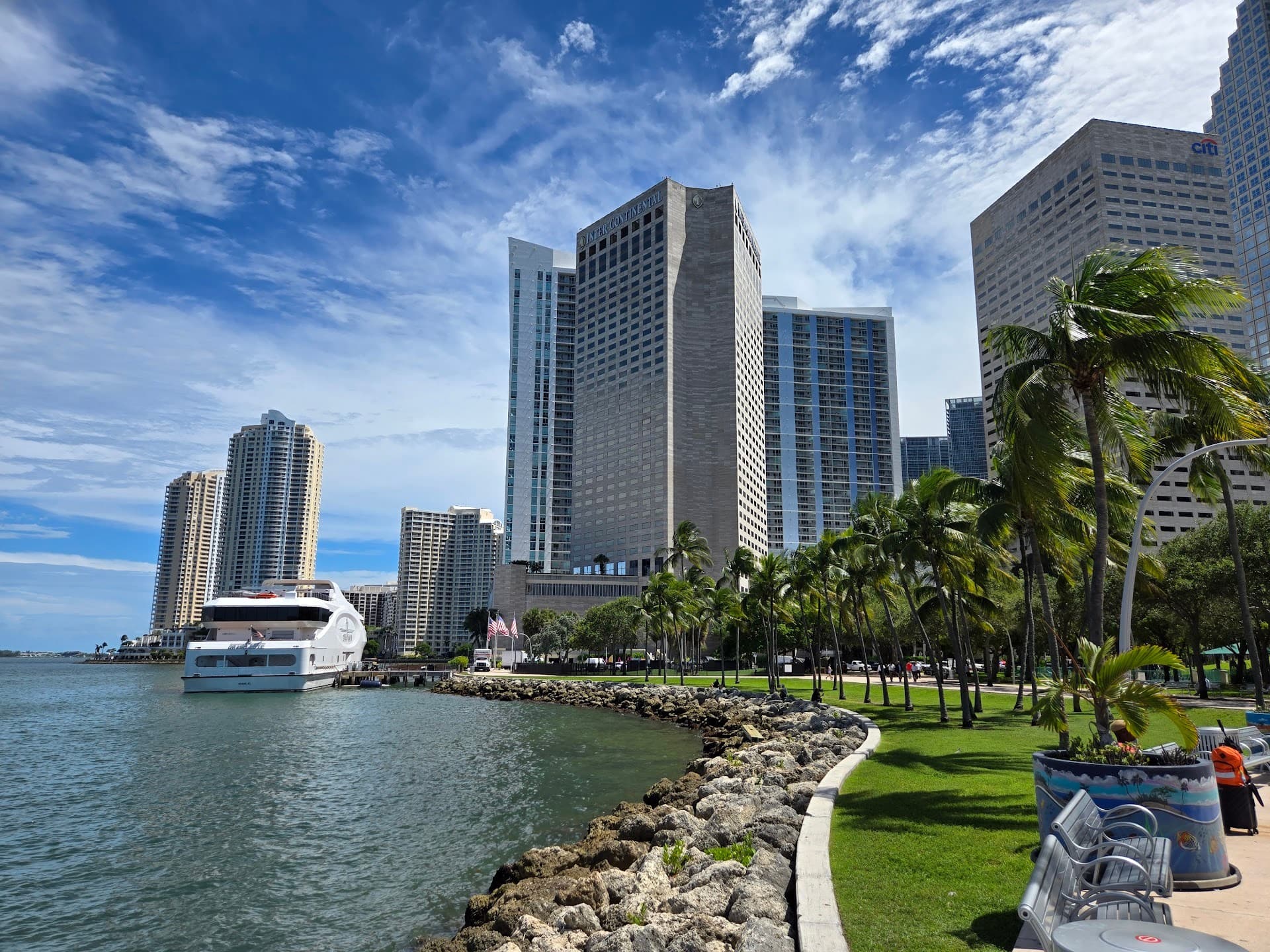 Bayfront Park waterfront view in Miami