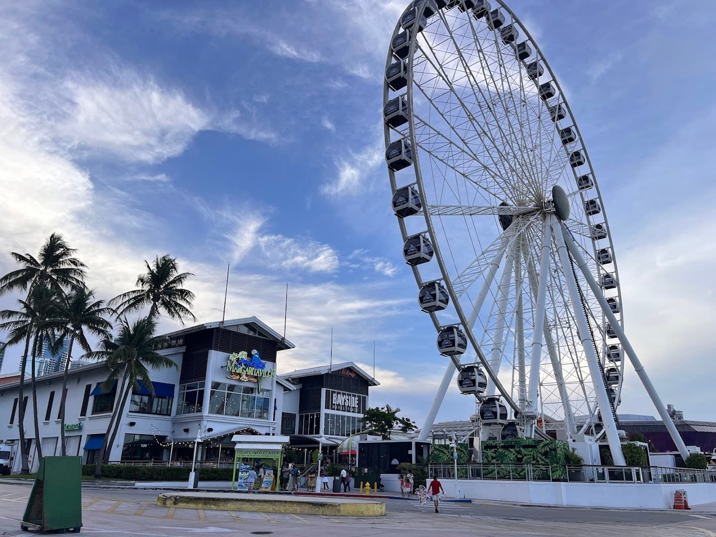 Bayside Marketplace Ferris wheel and building in Miami