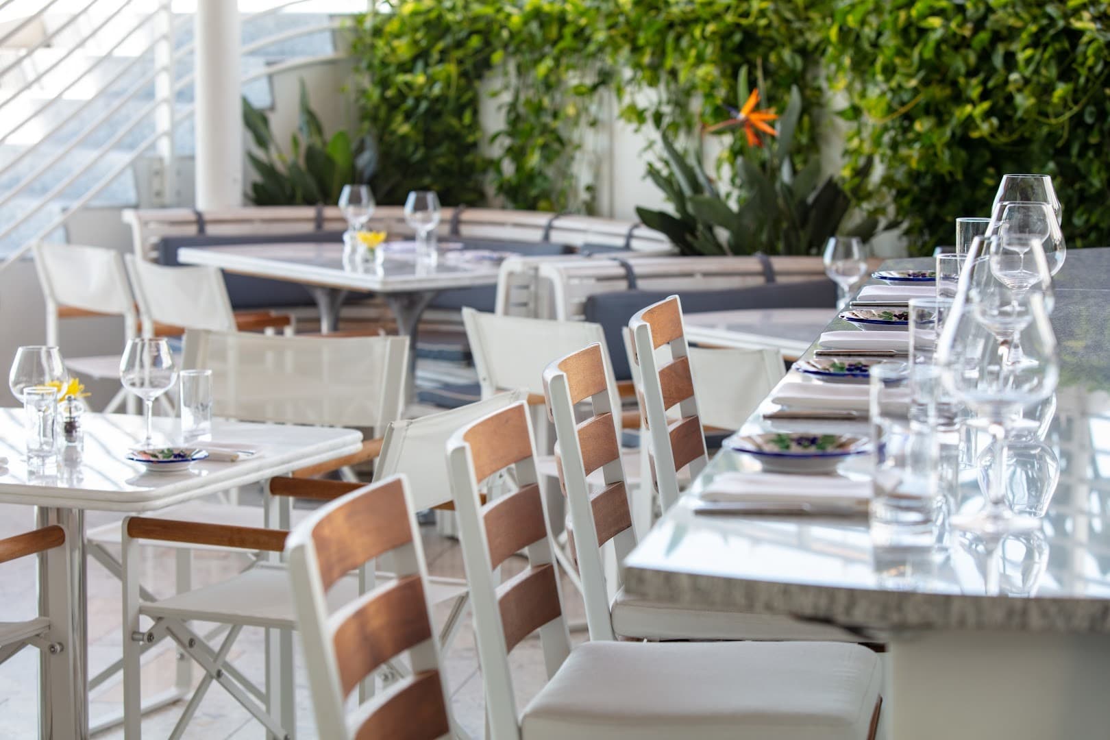 Elegant dining area at Bellini in Coconut Grove