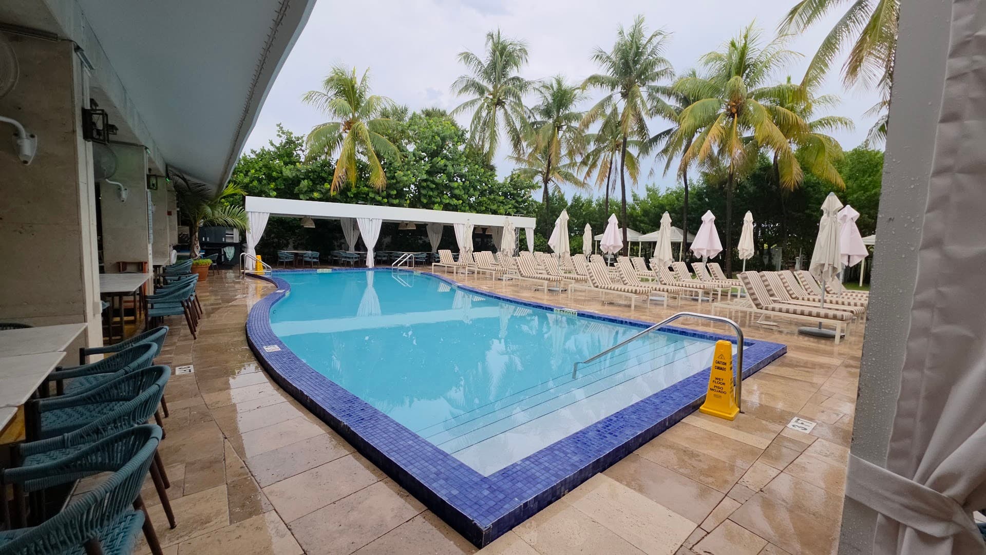 Bentley Beach Club pool area in Miami Beach