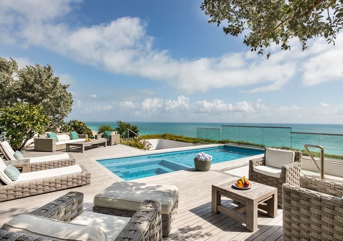 Bentley Hotel South Beach pool area in Miami Beach