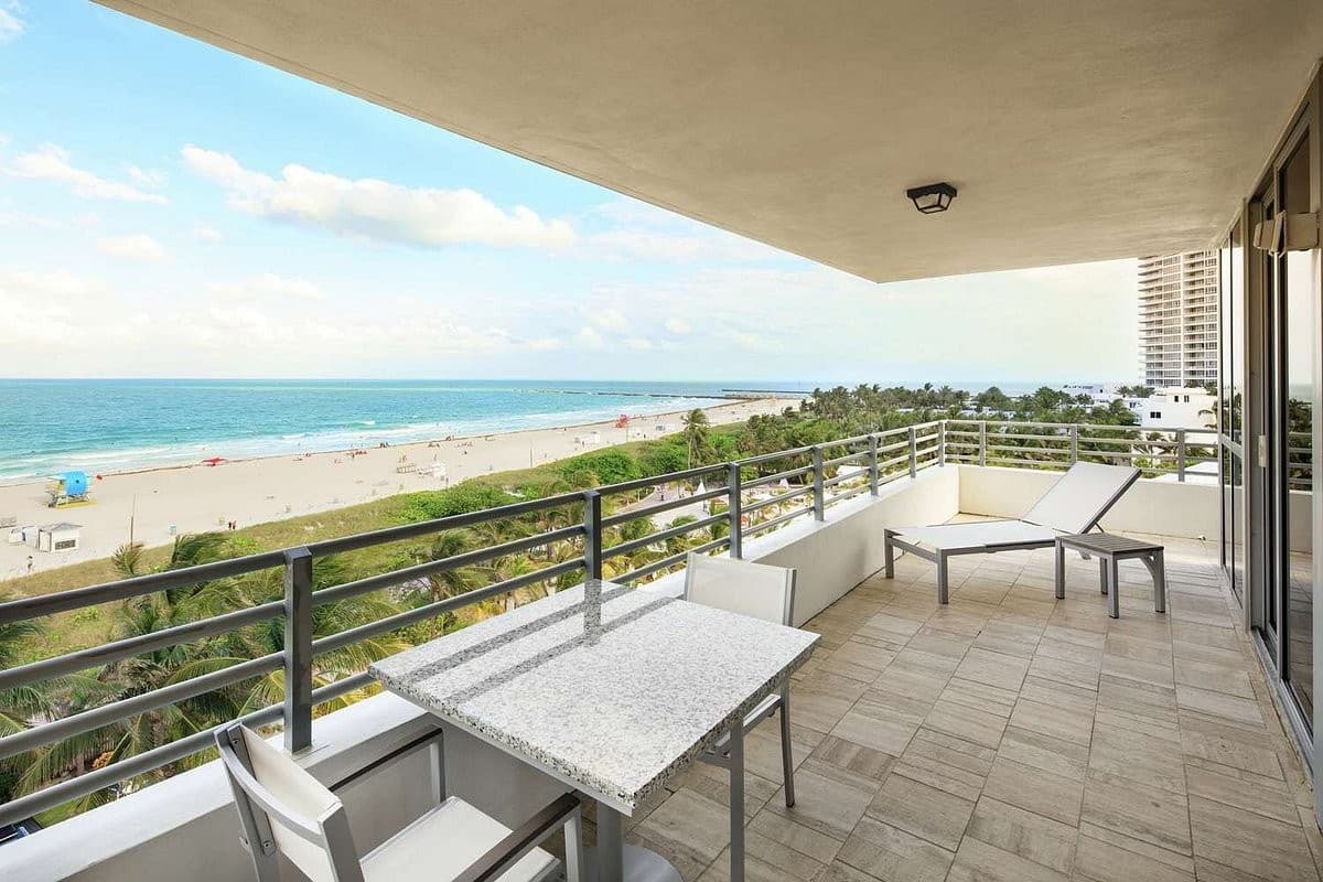 Ocean view from Bentley Hotel South Beach in Miami Beach