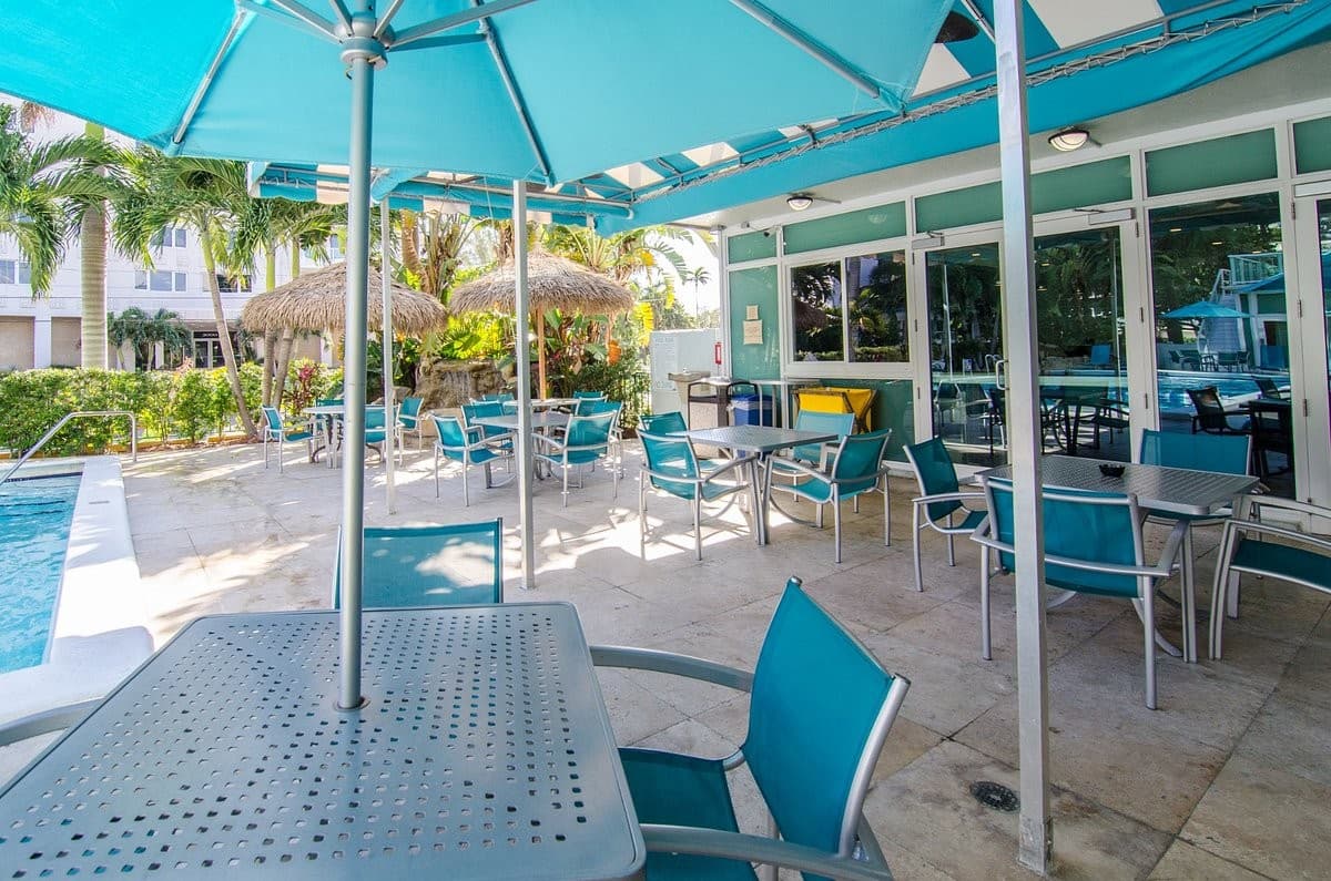 Relaxing pool area at Best Western Plus Oceanside Inn, Fort Lauderdale