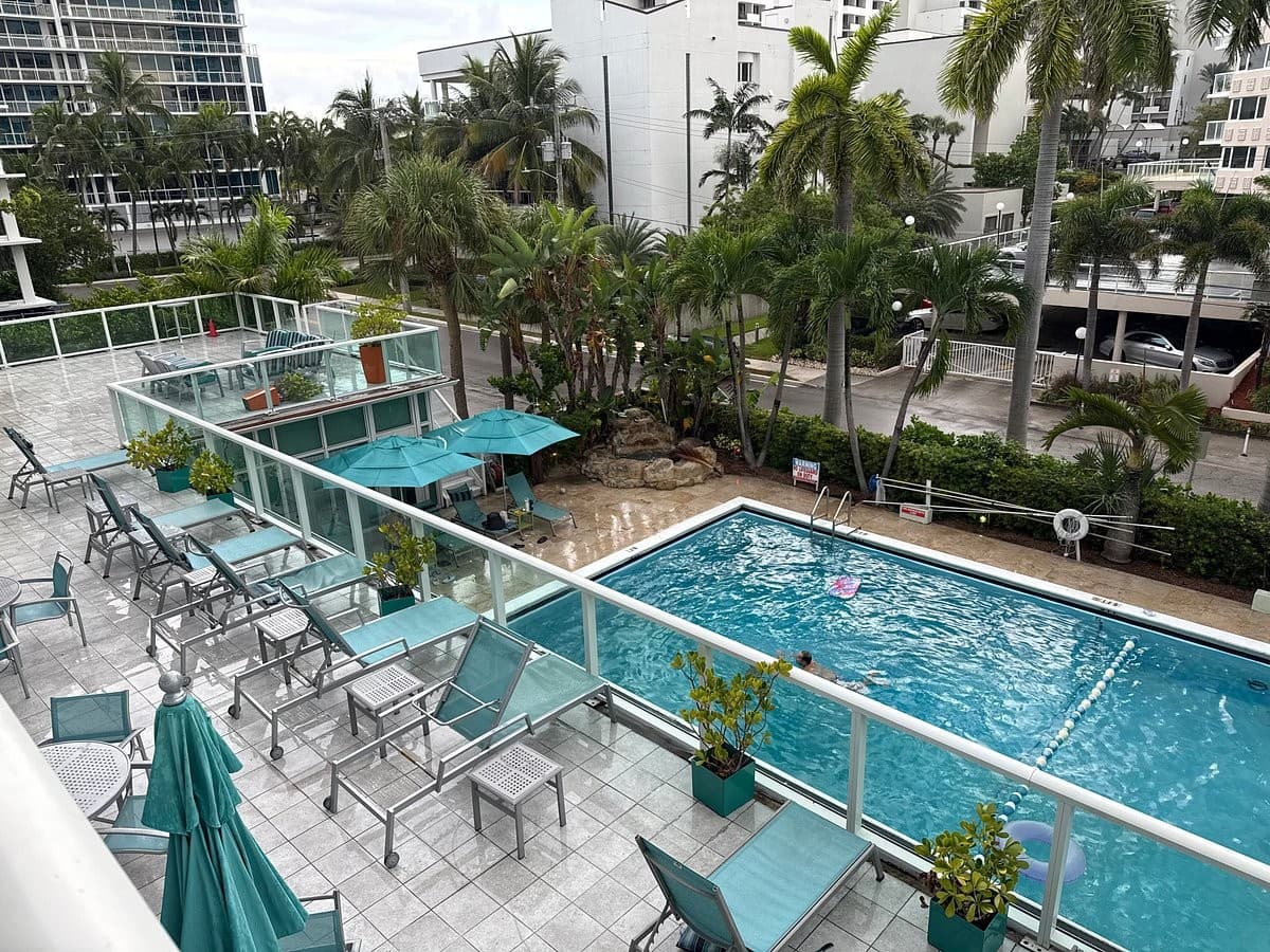 Pool area at Best Western Plus Oceanside Inn Fort Lauderdale