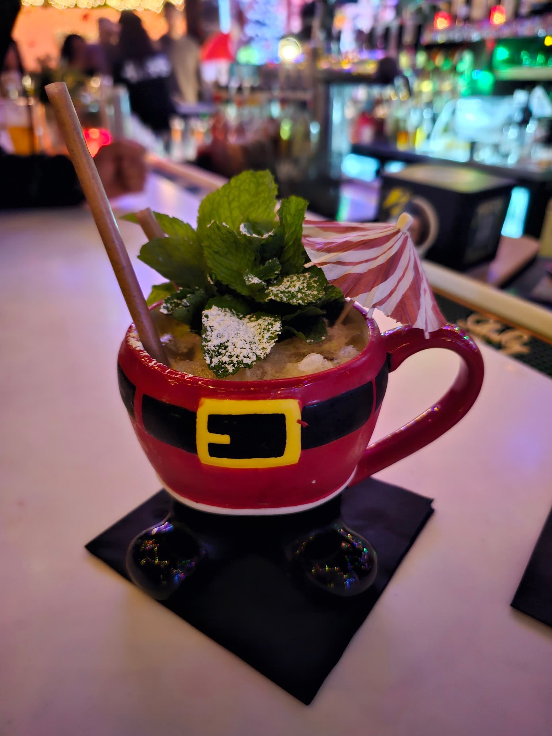 Festive drink at Better Days in Miami night scene