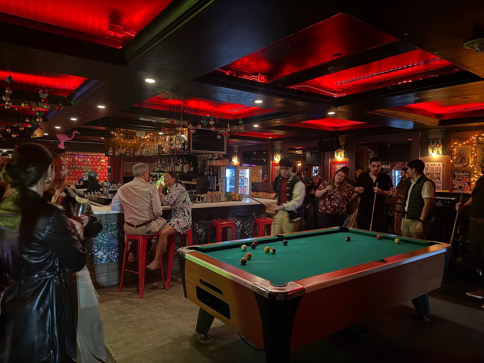 Interior view of Better Days bar in Miami nightlife