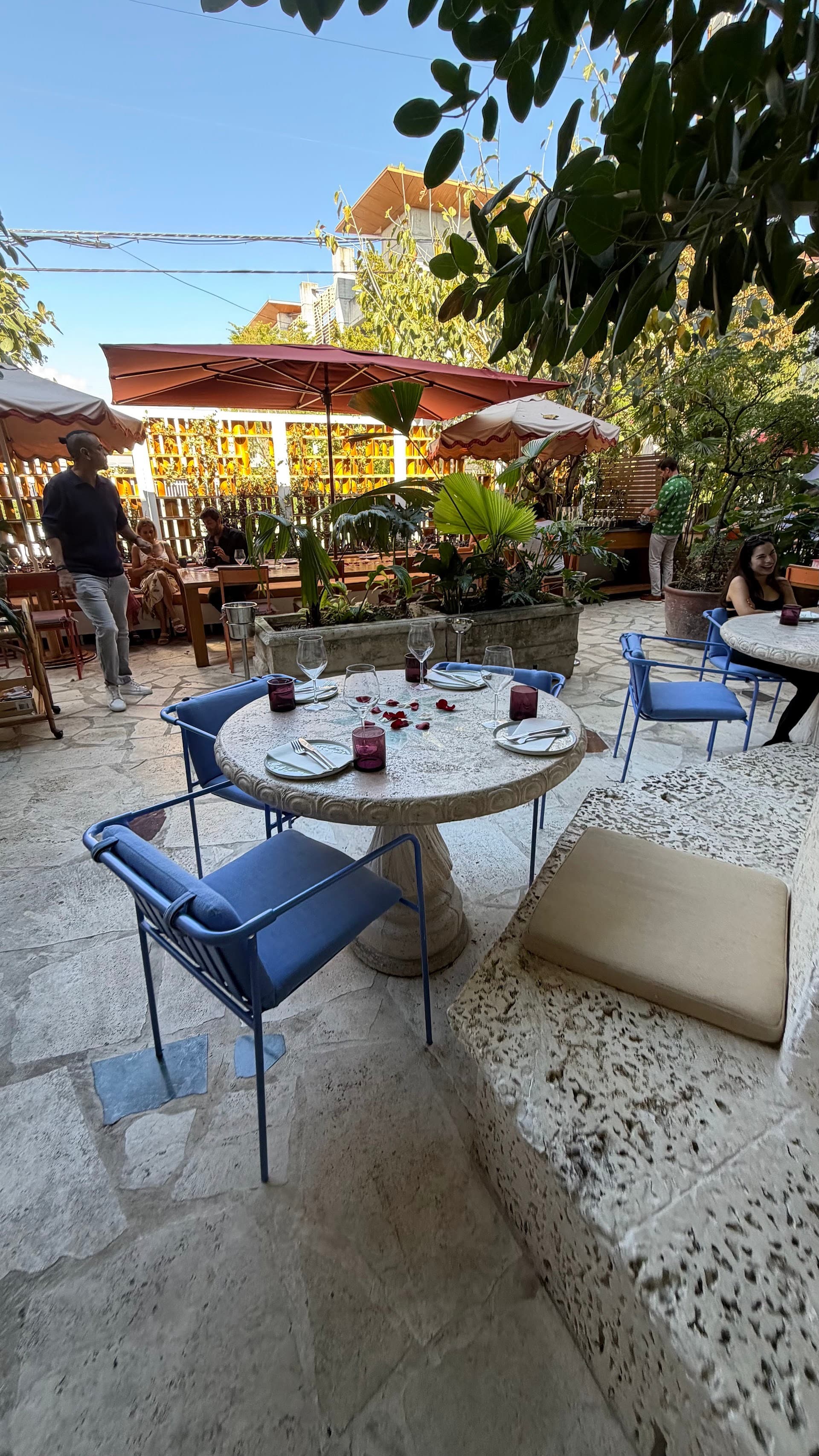 BeyBey Miami Beach outdoor patio dining area