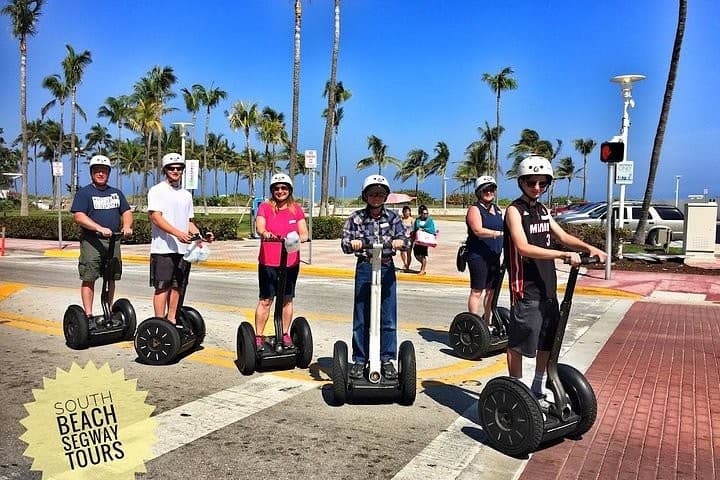 Segway tour group at South Beach, Miami Beach