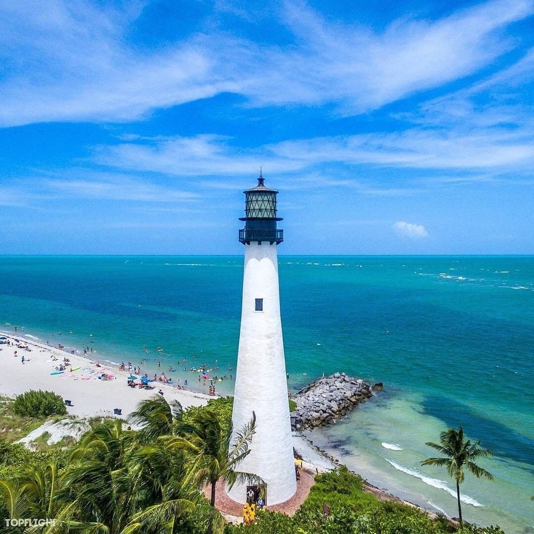 Bill Baggs Cape Florida State Park lighthouse in Key Biscayne