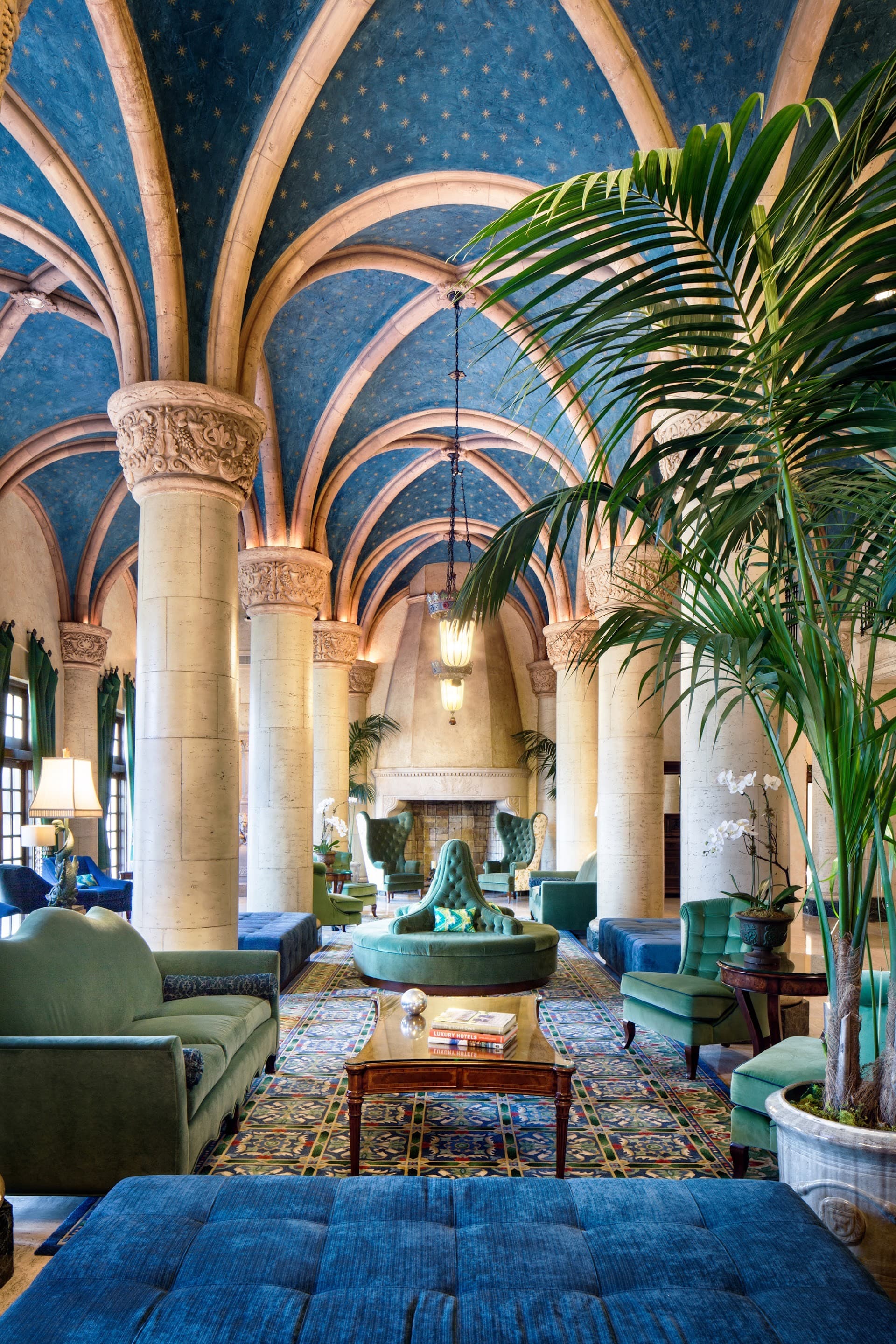 Biltmore Hotel lobby in Coral Gables, luxurious interior