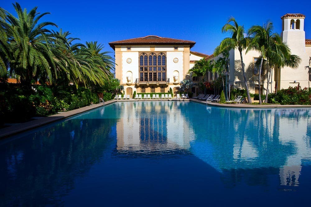 Biltmore Hotel pool view in Coral Gables