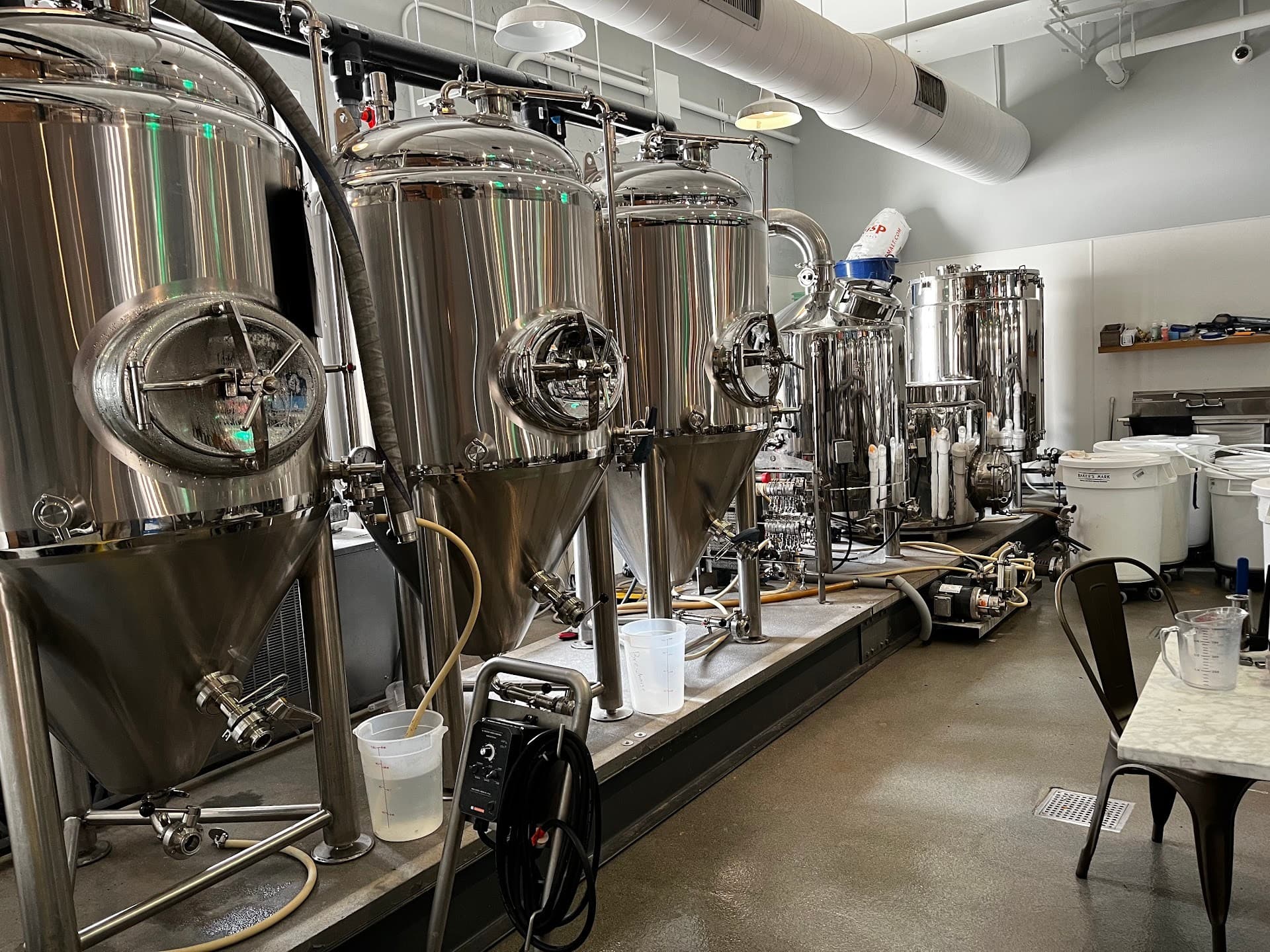 Biscayne Bay Brewing Company interior brewhouse in Miami