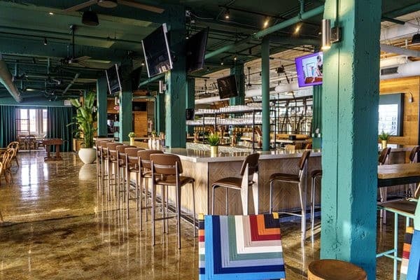 Interior view of Biscayne Bay Brewing Company in Miami