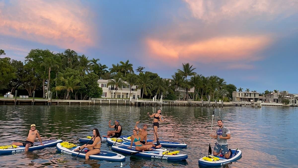 Paddleboarding at Biscayne Bay Paddleboards & Kayaks, 1800 Sunset Harbour Dr #3