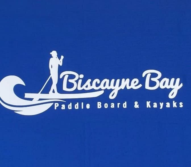 Biscayne Bay Paddle Board & Kayaks sign at 1800 Sunset Harbour Dr #3