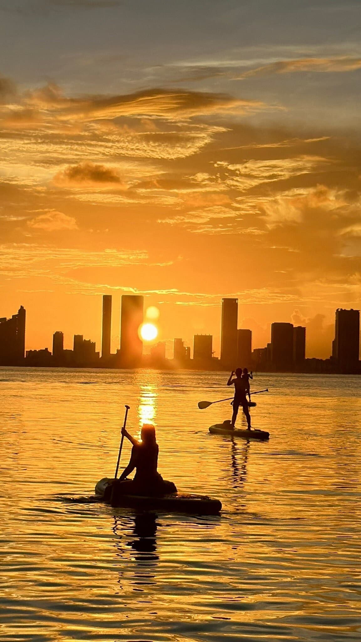 Biscayne Bay Paddleboards & Kayaks sunset view at 1800 Sunset Harbour Dr #3