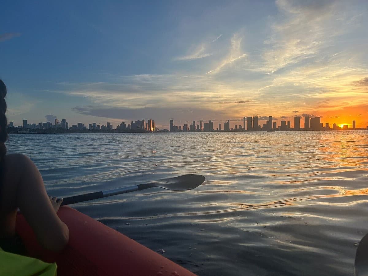 Biscayne Bay Paddleboards & Kayaks sunset view at 1800 Sunset Harbour Dr #3