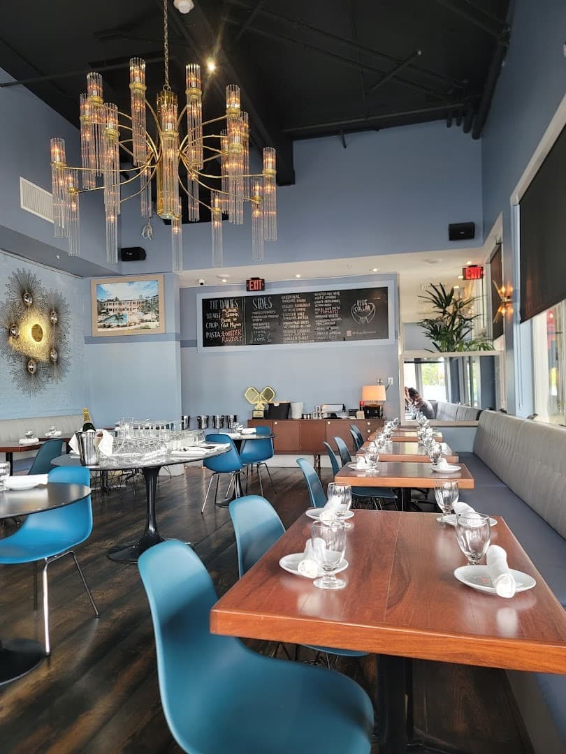 Interior of Blue Collar restaurant in Miami