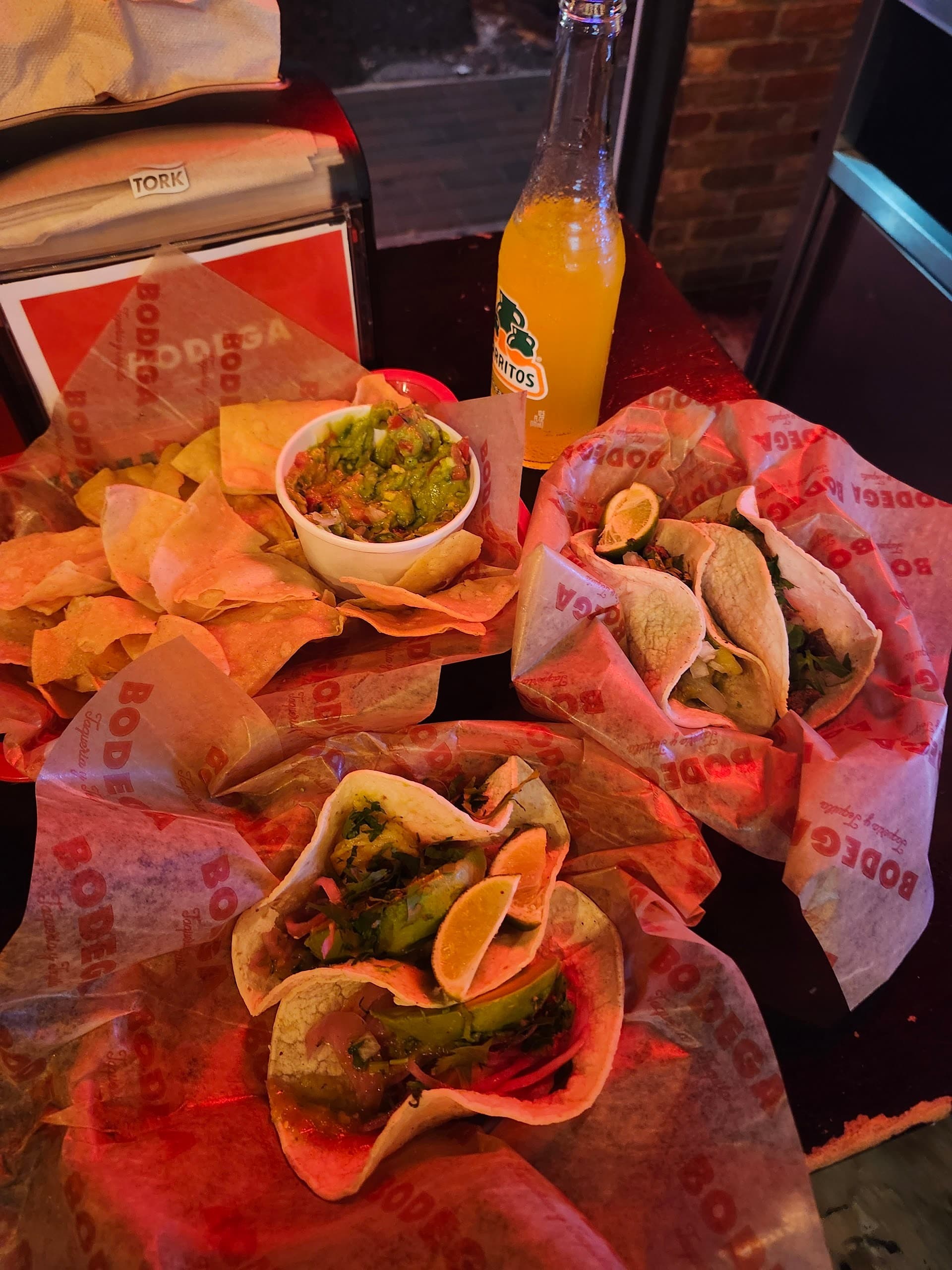 Tacos and guacamole at Bodega Taqueria y Tequila in Miami
