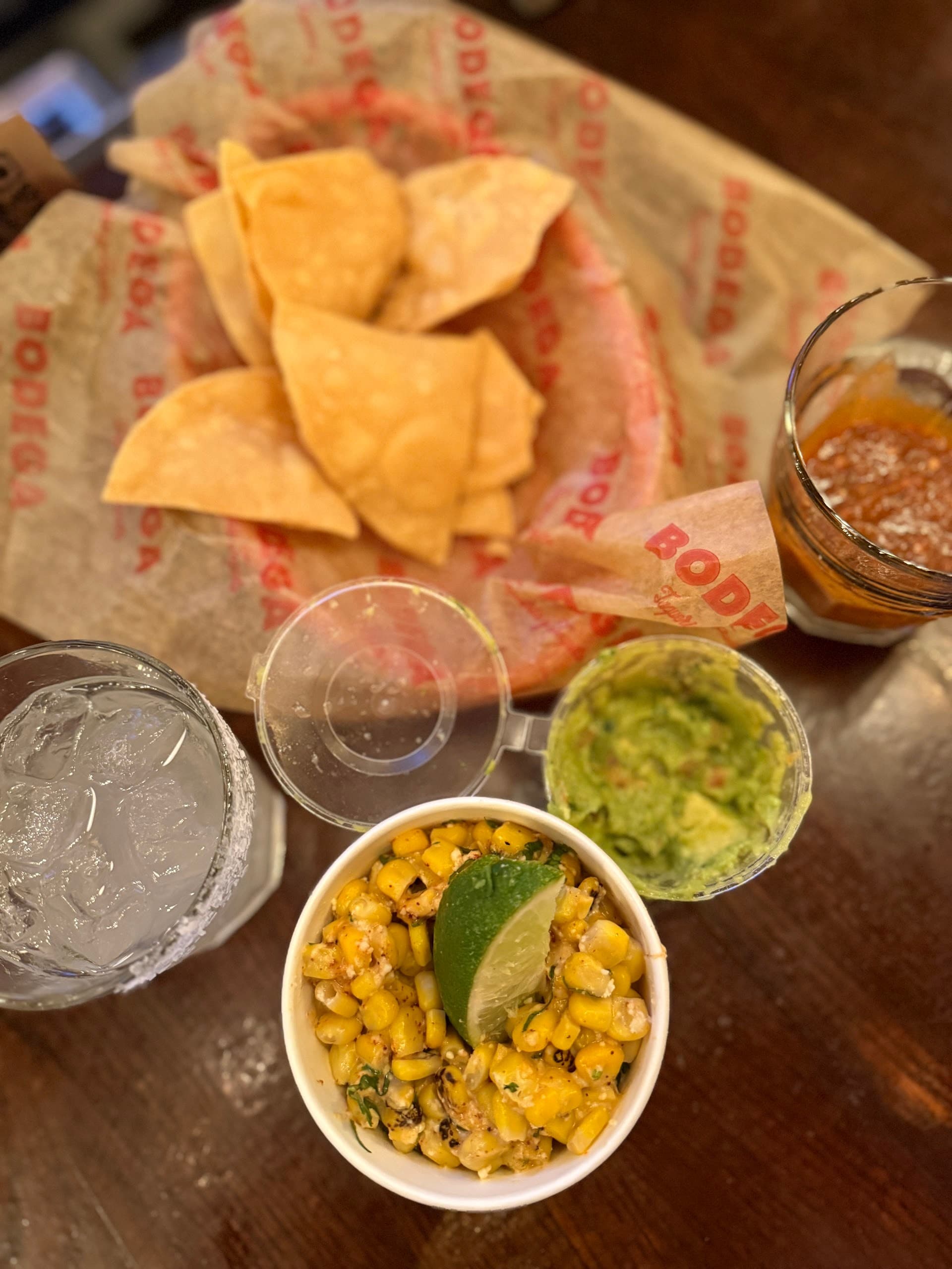 Bodega Taqueria y Tequila food display in Miami Beach