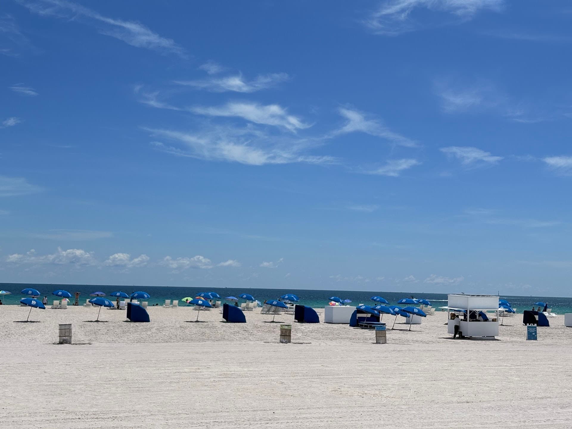Boucher Brothers Management beach setup in Miami Beach