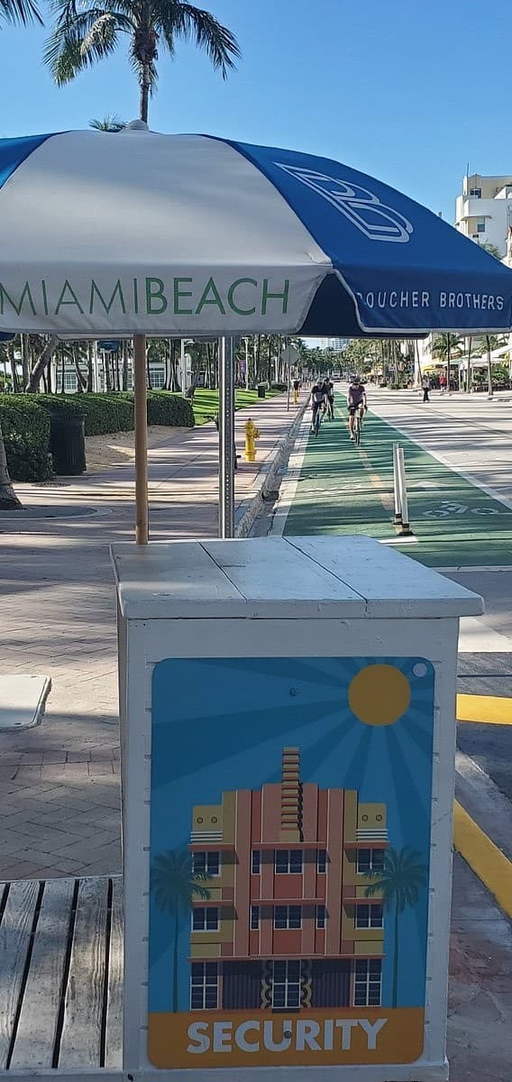 Boucher Brothers Management sign in Miami Beach
