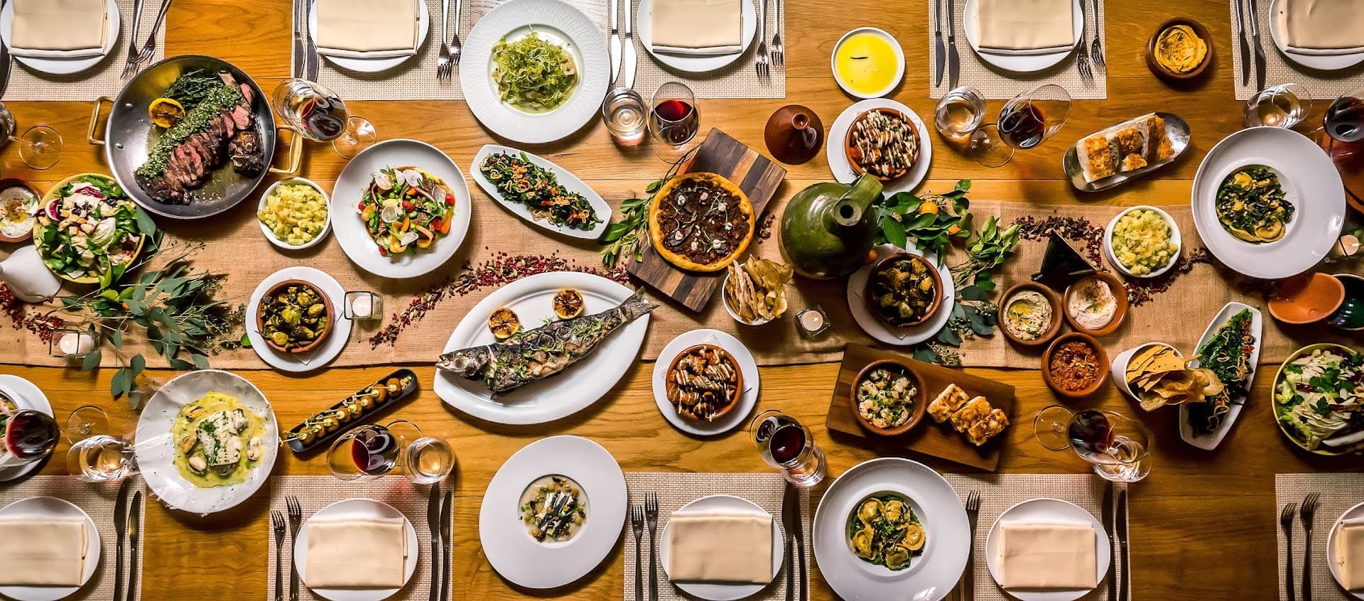 Boulud Sud Miami dining scene with diverse dishes