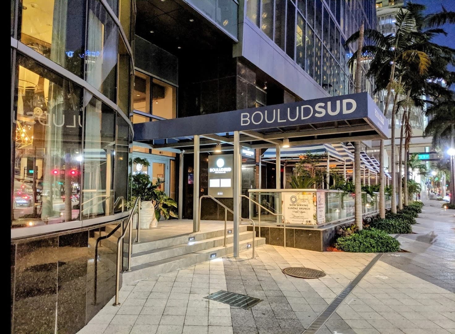 Boulud Sud restaurant entrance in Miami