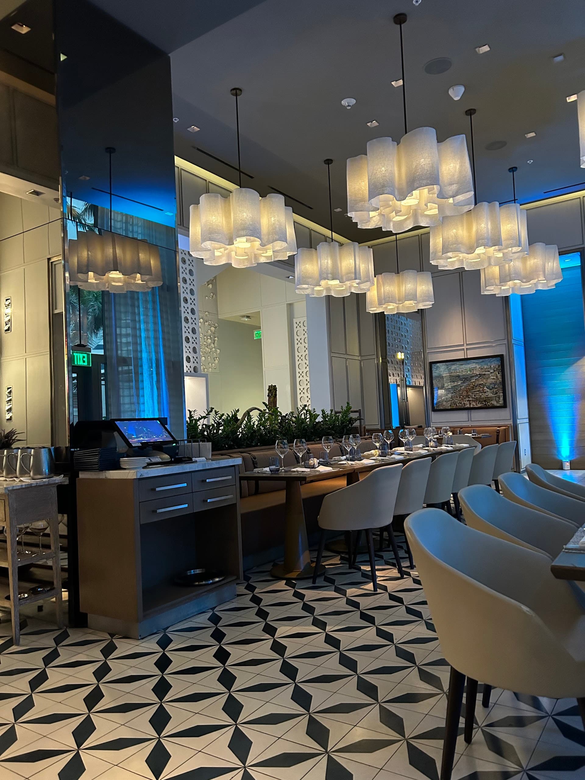 Interior view of Boulud Sud Miami restaurant