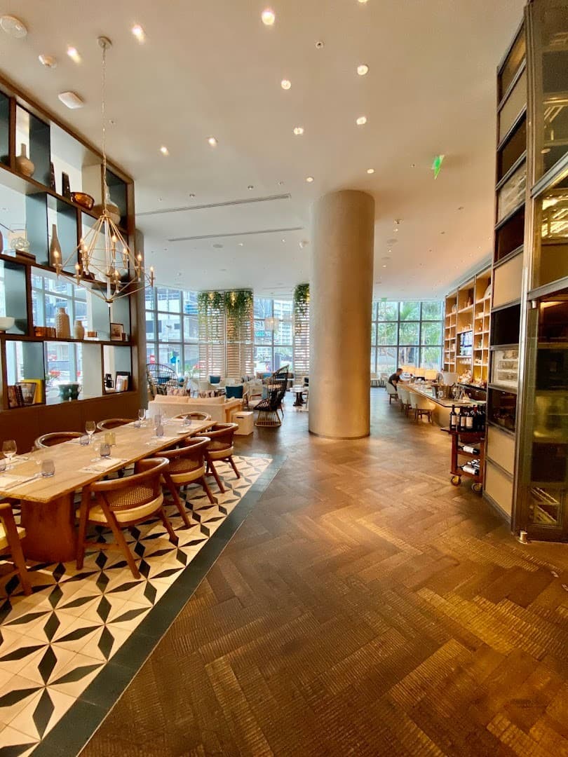 Interior view of Boulud Sud Miami restaurant