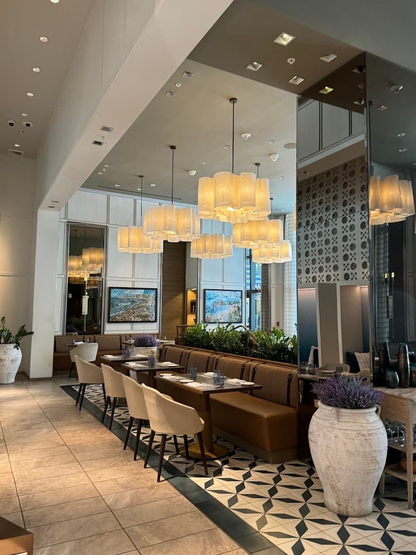 Elegant interior of Boulud Sud Miami restaurant