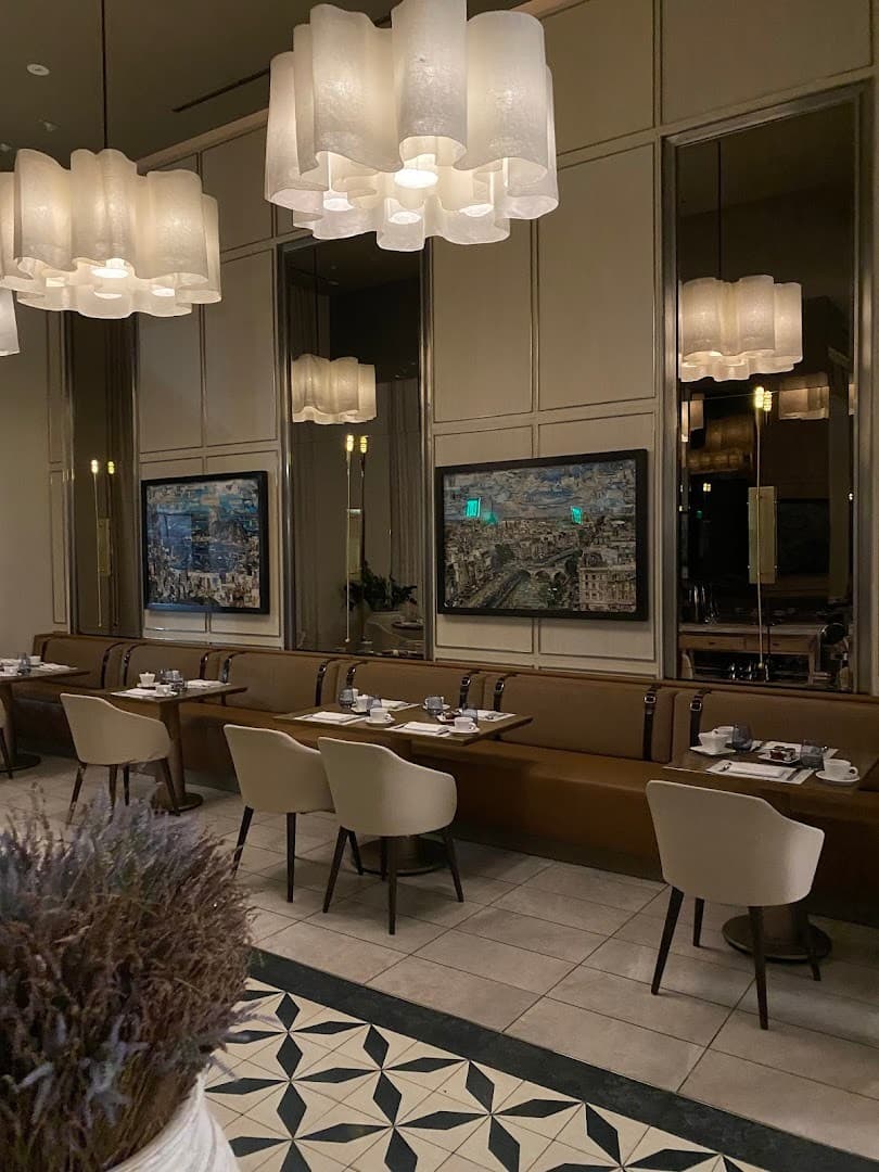 Elegant interior of Boulud Sud Miami restaurant