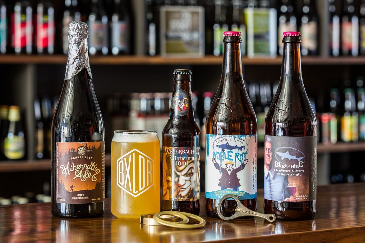 Craft beers from Boxelder Craft Beer Market in Miami