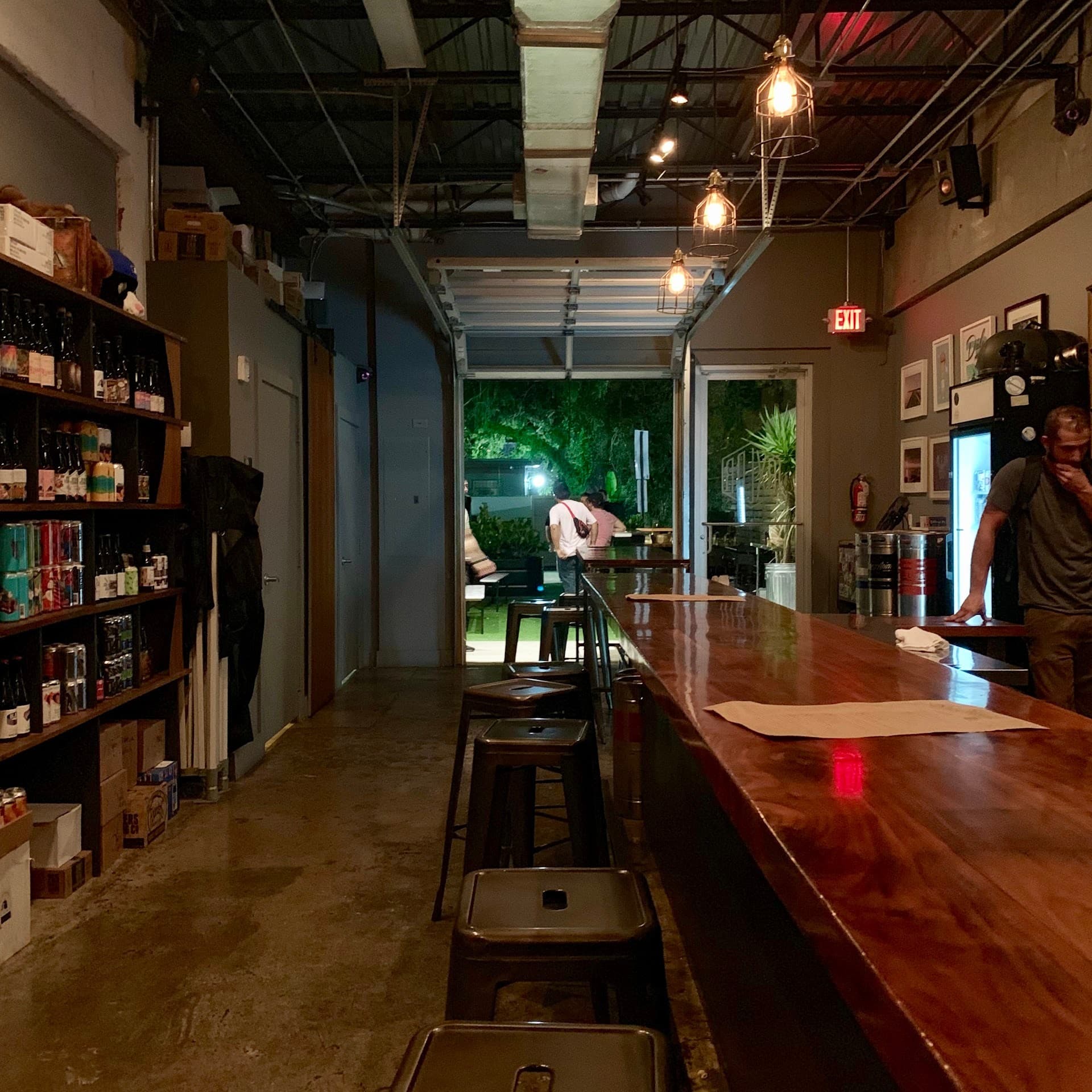 Interior of Boxelder Craft Beer Market in Miami