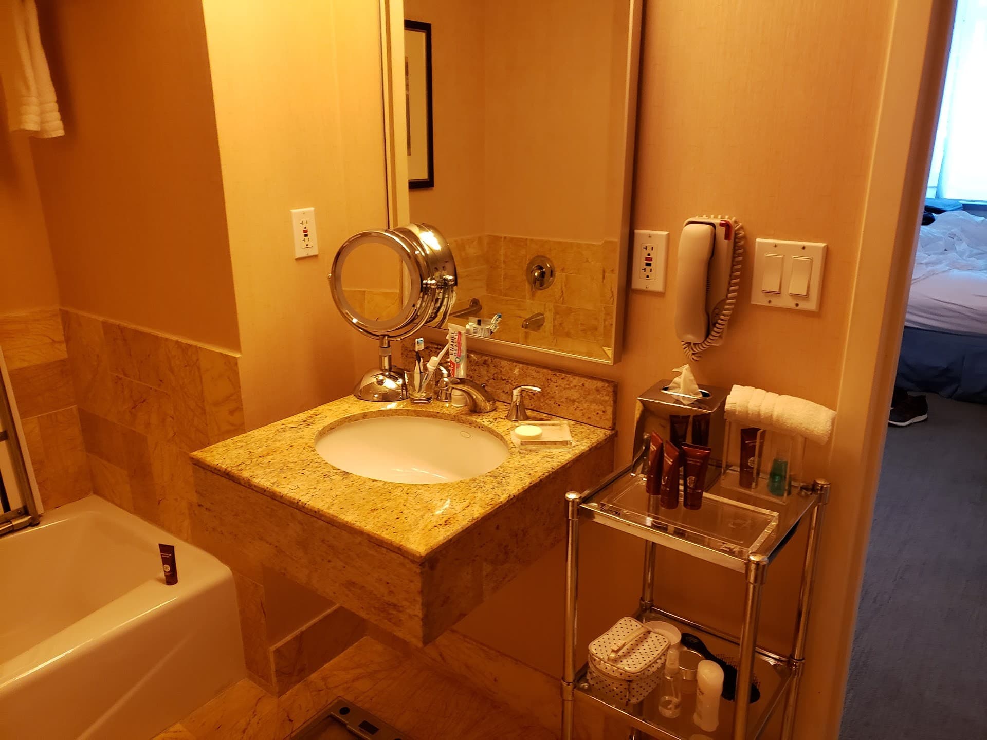 Luxury bathroom at Brickell Arch Hotel in Miami