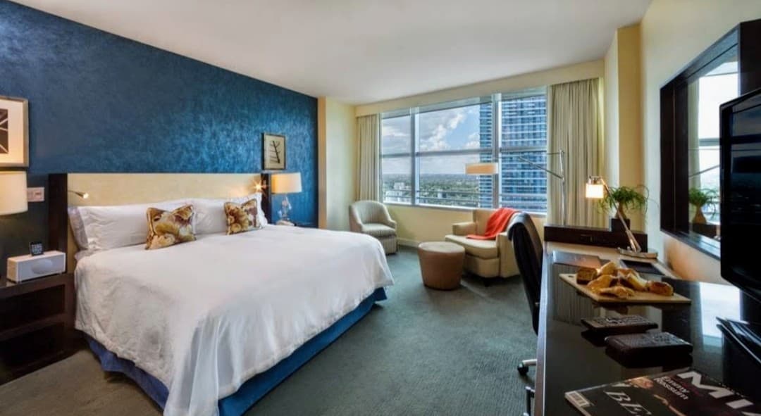 Luxury room at Brickell Arch, Miami with modern decor