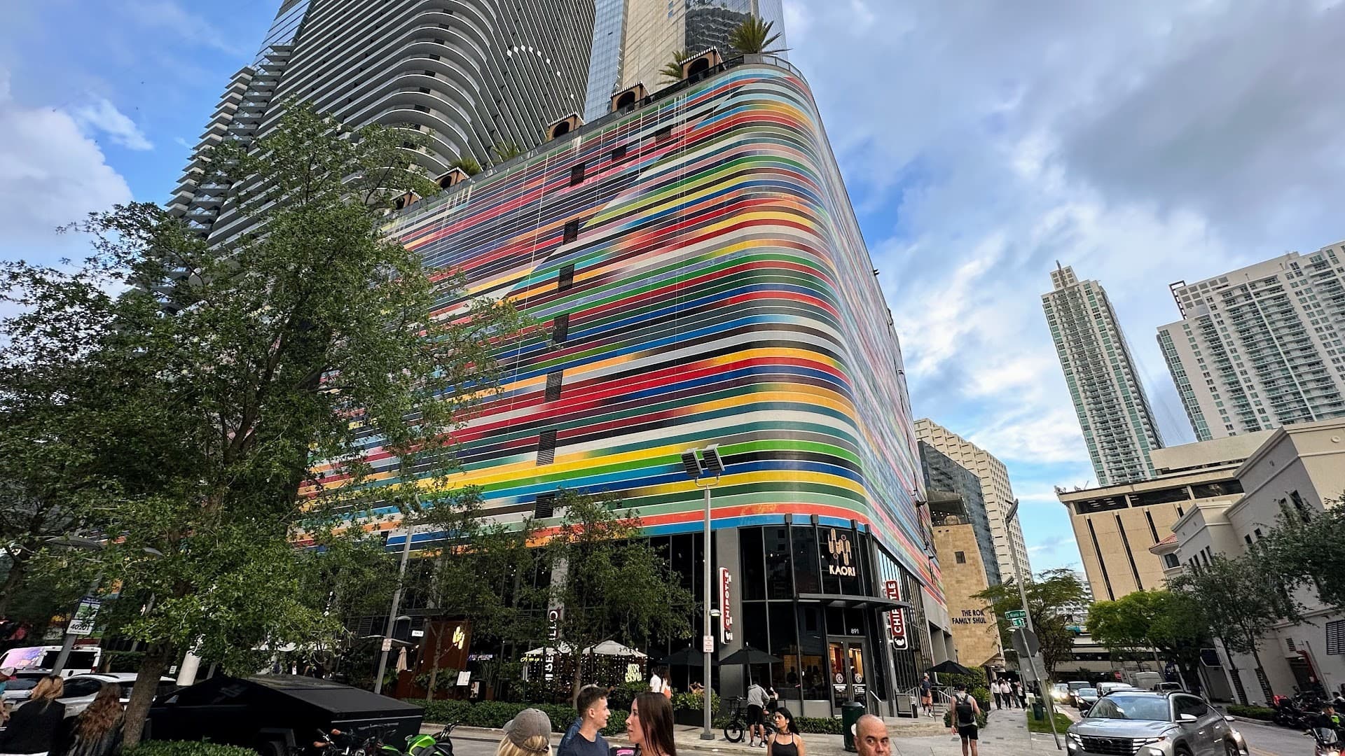Colorful exterior of Brickell City Centre in Miami