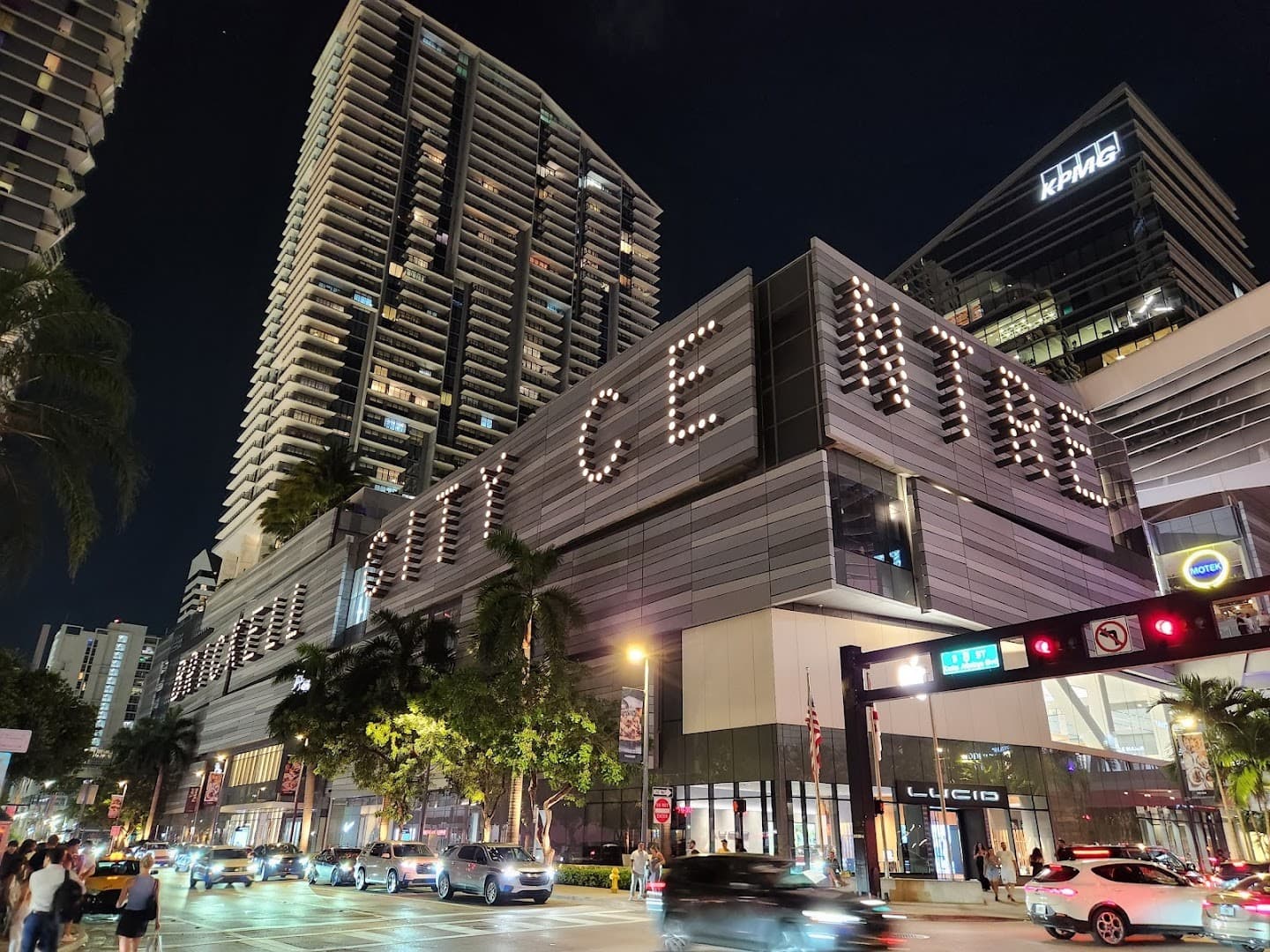 Brickell City Centre at night in Miami