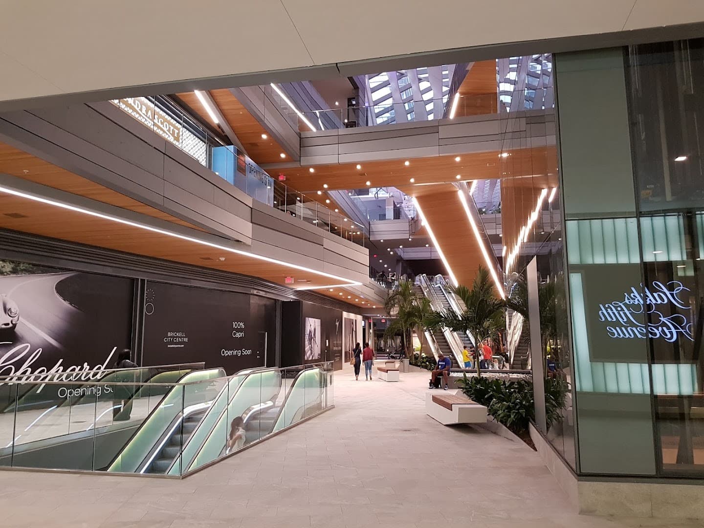 Interior view of Brickell City Centre in Miami