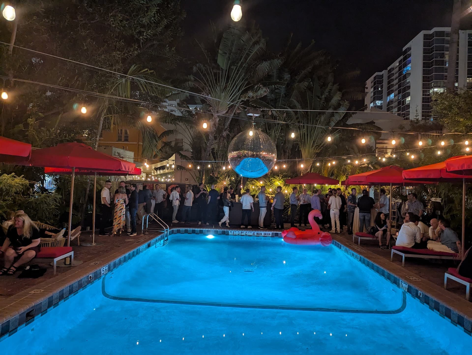 Nightlife at Broken Shaker, Miami Beach